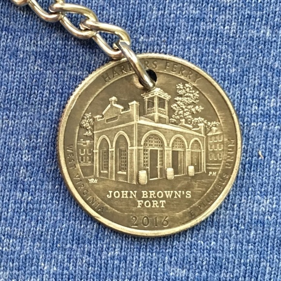 2016 West Virginia State Quarter Stainless Steel Coin Keychain Unisex 4for$20 - Picture 4 of 9